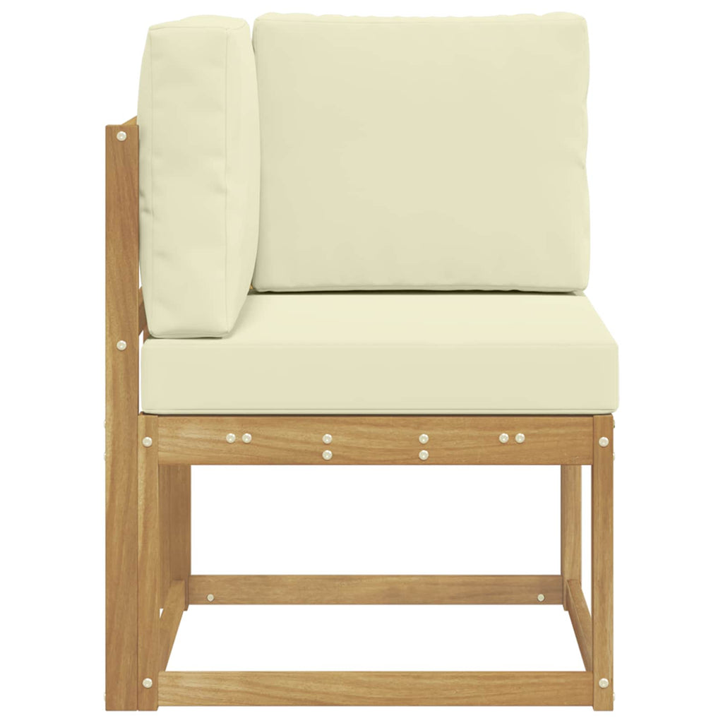 vidaXL Sofa narożna na zewnątrz Lite Drewno Akacji Biały