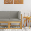 vidaXL Zestaw sof na zewnątrz Biały i jasnoszary 51 x 54 x 73 cm