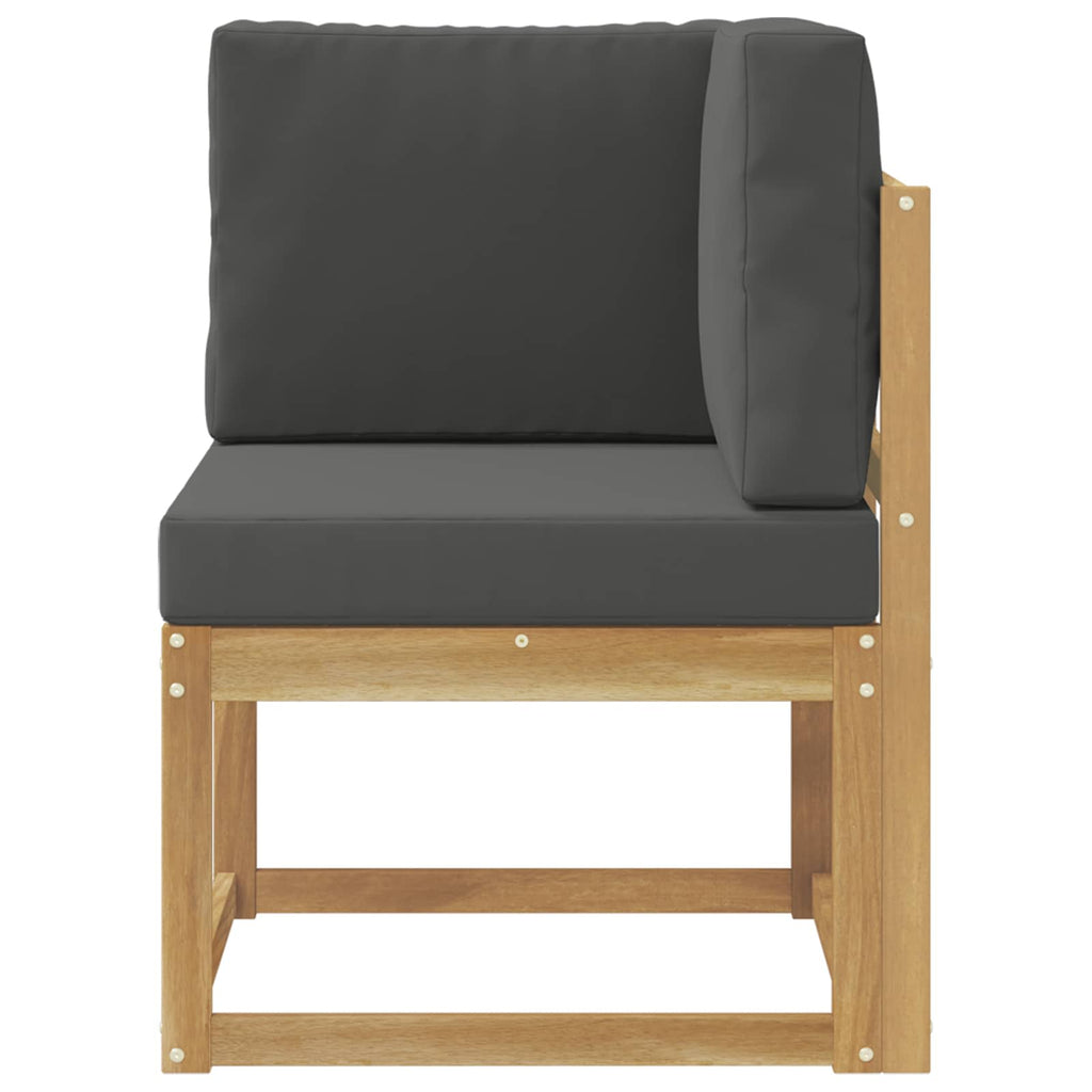 vidaXL Sofa narożna na zewnątrz Lite Drewno Akacji Biały