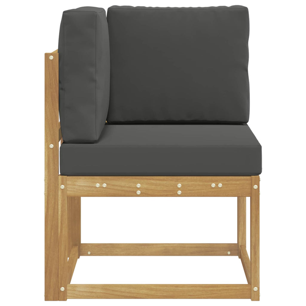 vidaXL Sofa narożna na zewnątrz Lite Drewno Akacji Biały