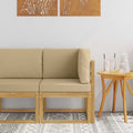 vidaXL Sofa narożna na zewnątrz Lite Drewno Akacji Biały
