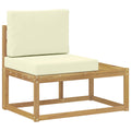 vidaXL Sofa końcowa na zewnątrz z poduszką Biały 91 x 63 x 73 cm