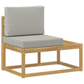 vidaXL Sofa końcowa na zewnątrz z poduszką Biały 91 x 63 x 73 cm