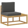 vidaXL Sofa końcowa na zewnątrz z poduszką Biały 91 x 63 x 73 cm