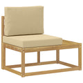 vidaXL Sofa końcowa na zewnątrz z poduszką Biały 91 x 63 x 73 cm
