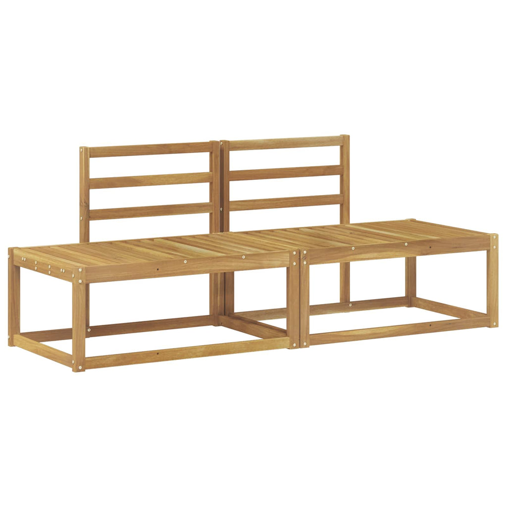 vidaXL Sofa końcowa na zewnątrz 2 Sztuka Biały 182,5 x 63 x 73 cm