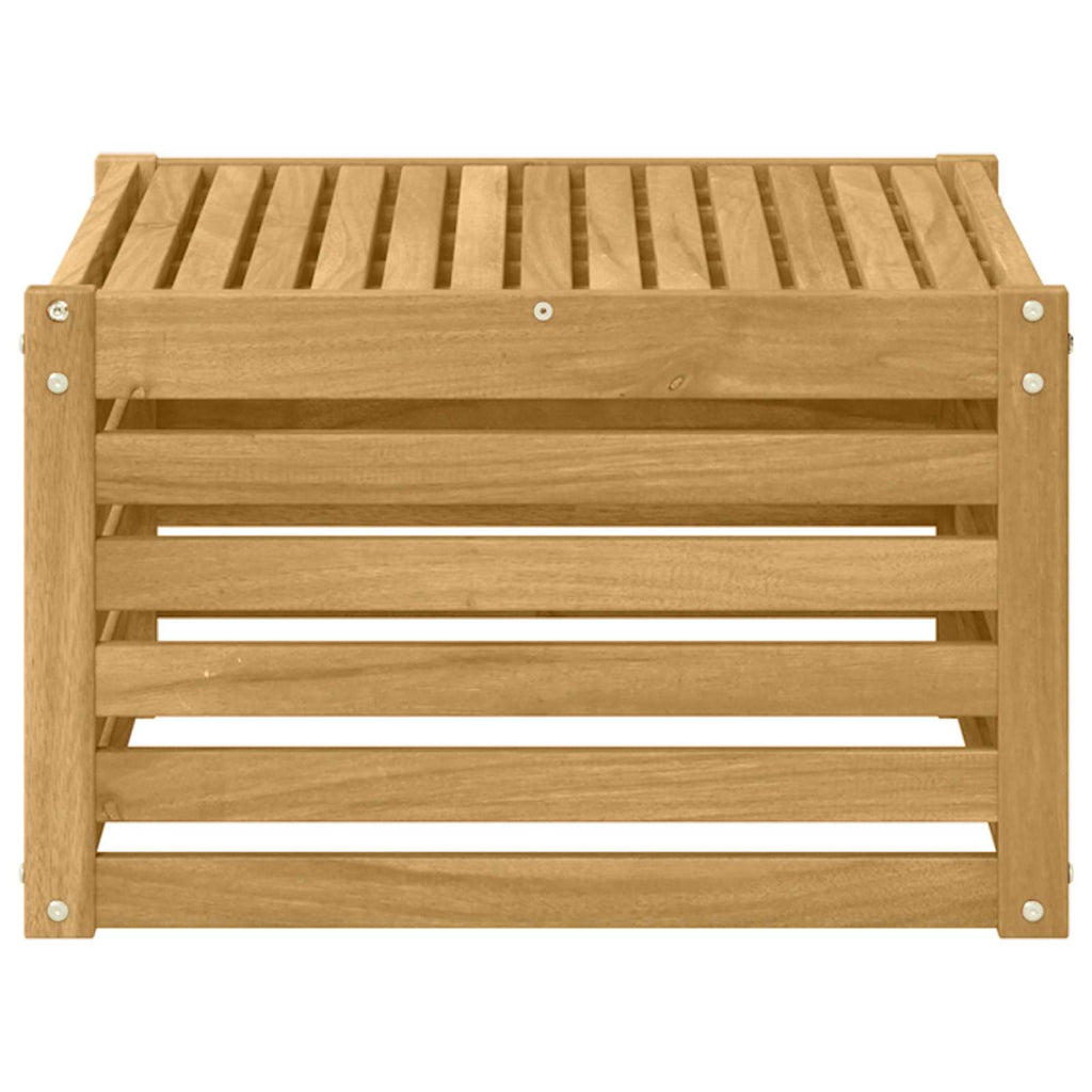 vidaXL Stół na Zewnątrz Lite Drewno Akacji Biały 59 x 59 x 37 cm