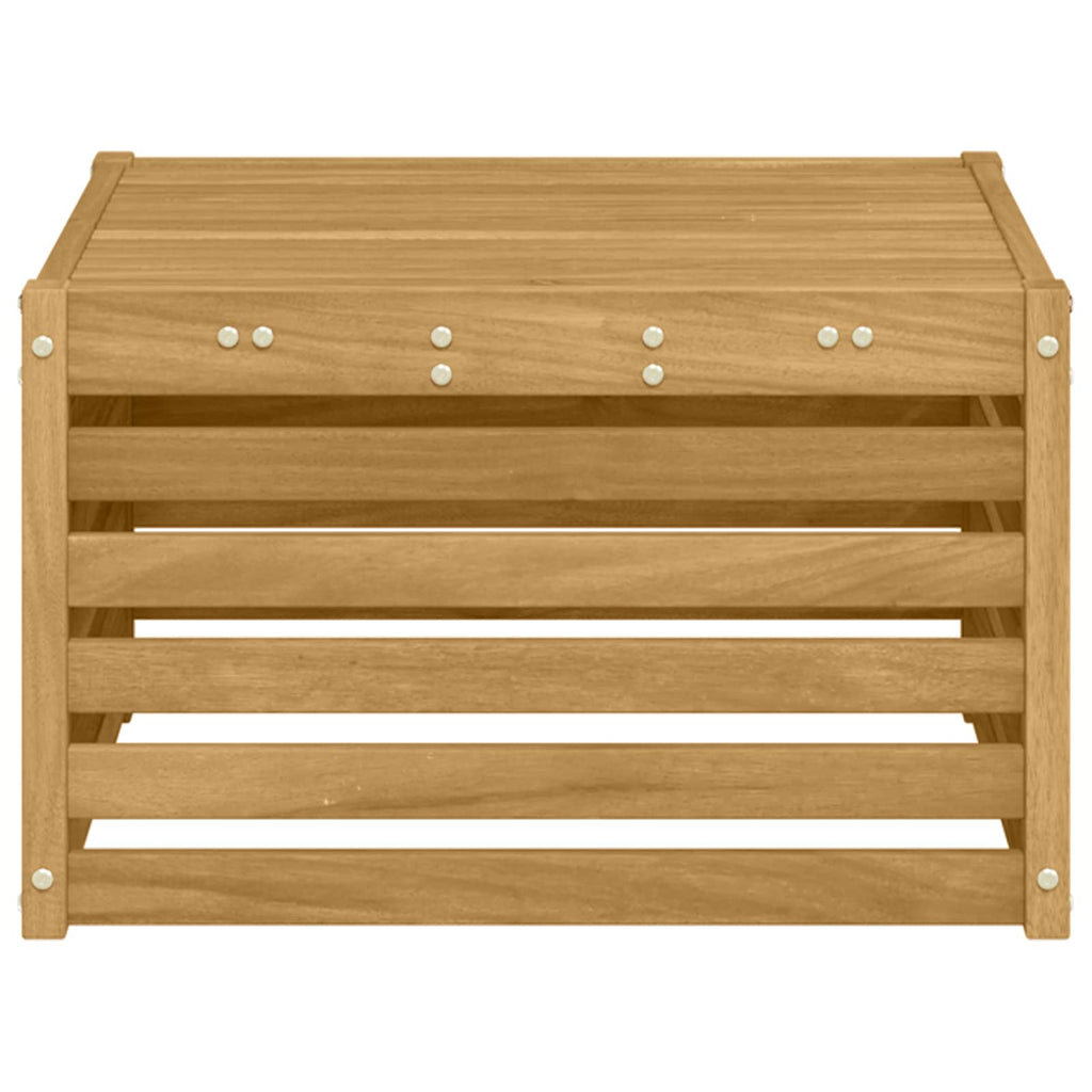 vidaXL Stół na Zewnątrz Lite Drewno Akacji Biały 59 x 59 x 37 cm