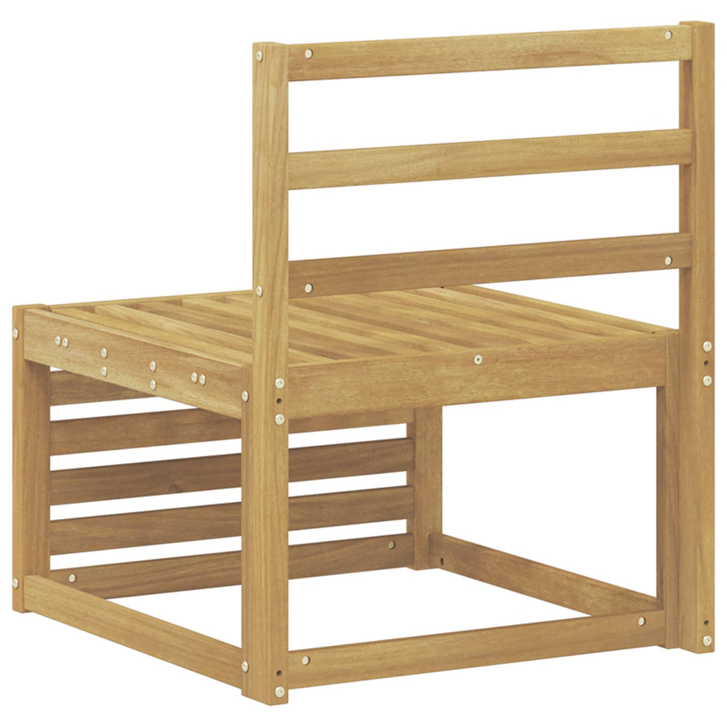 vidaXL Środkowa sofa ogrodowa Lite Drewno Akacji Biały 63 x 59 x 73 cm