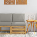 vidaXL Środkowa sofa ogrodowa Lite Drewno Akacji Biały