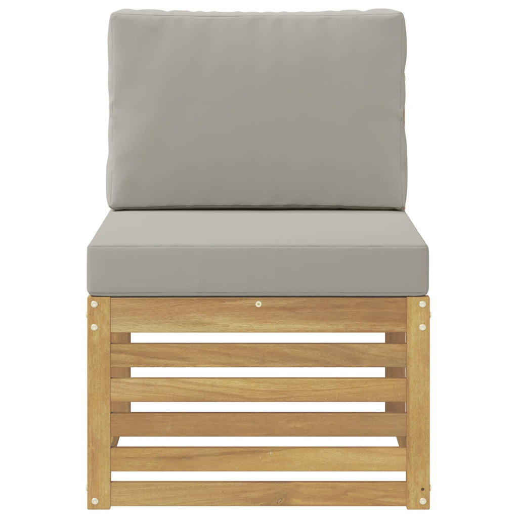 vidaXL Środkowa sofa ogrodowa Lite Drewno Akacji Biały