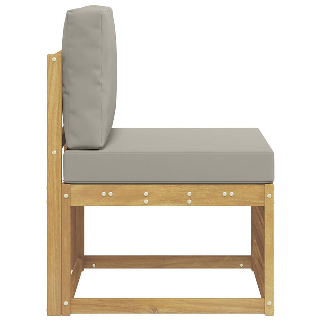 vidaXL Środkowa sofa ogrodowa Lite Drewno Akacji Biały