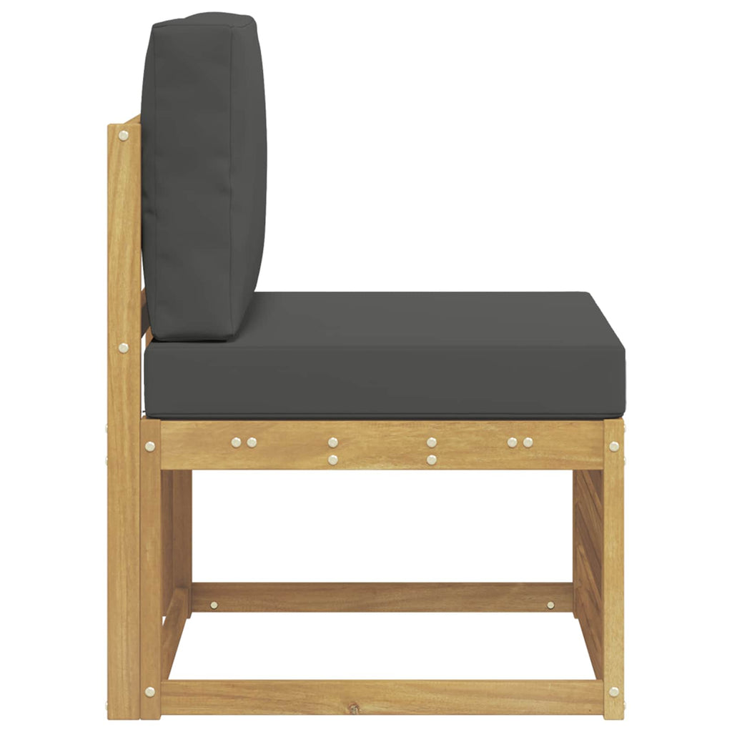 vidaXL Środkowa sofa ogrodowa Lite Drewno Akacji Biały
