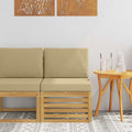 vidaXL Środkowa sofa ogrodowa Lite Drewno Akacji Biały