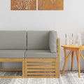 vidaXL Sofa narożna na zewnątrz Lite Drewno Akacji Biały
