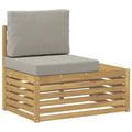 vidaXL Sofa końcowa na zewnątrz Lite Drewno Akacji Biały