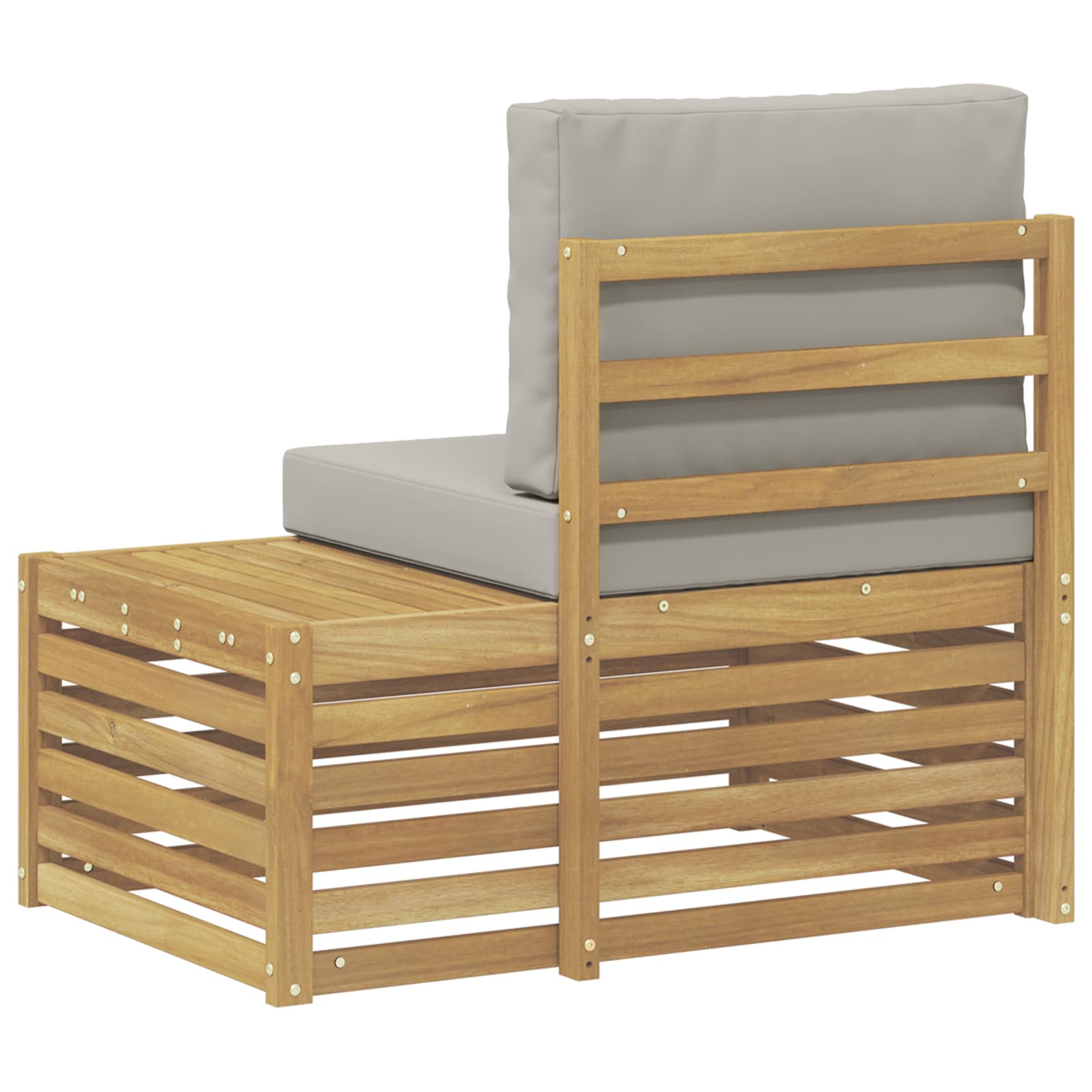 vidaXL Sofa końcowa na zewnątrz Lite Drewno Akacji Biały