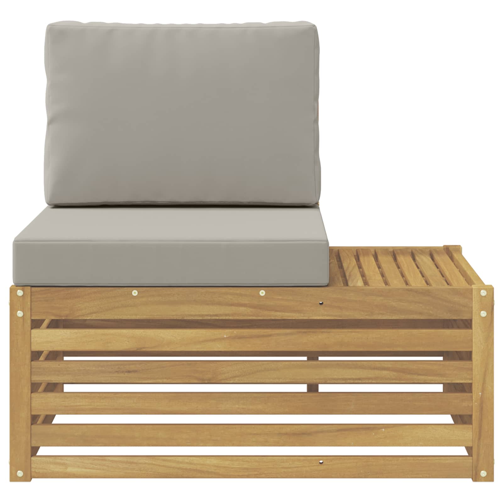 vidaXL Sofa końcowa na zewnątrz Lite Drewno Akacji Biały