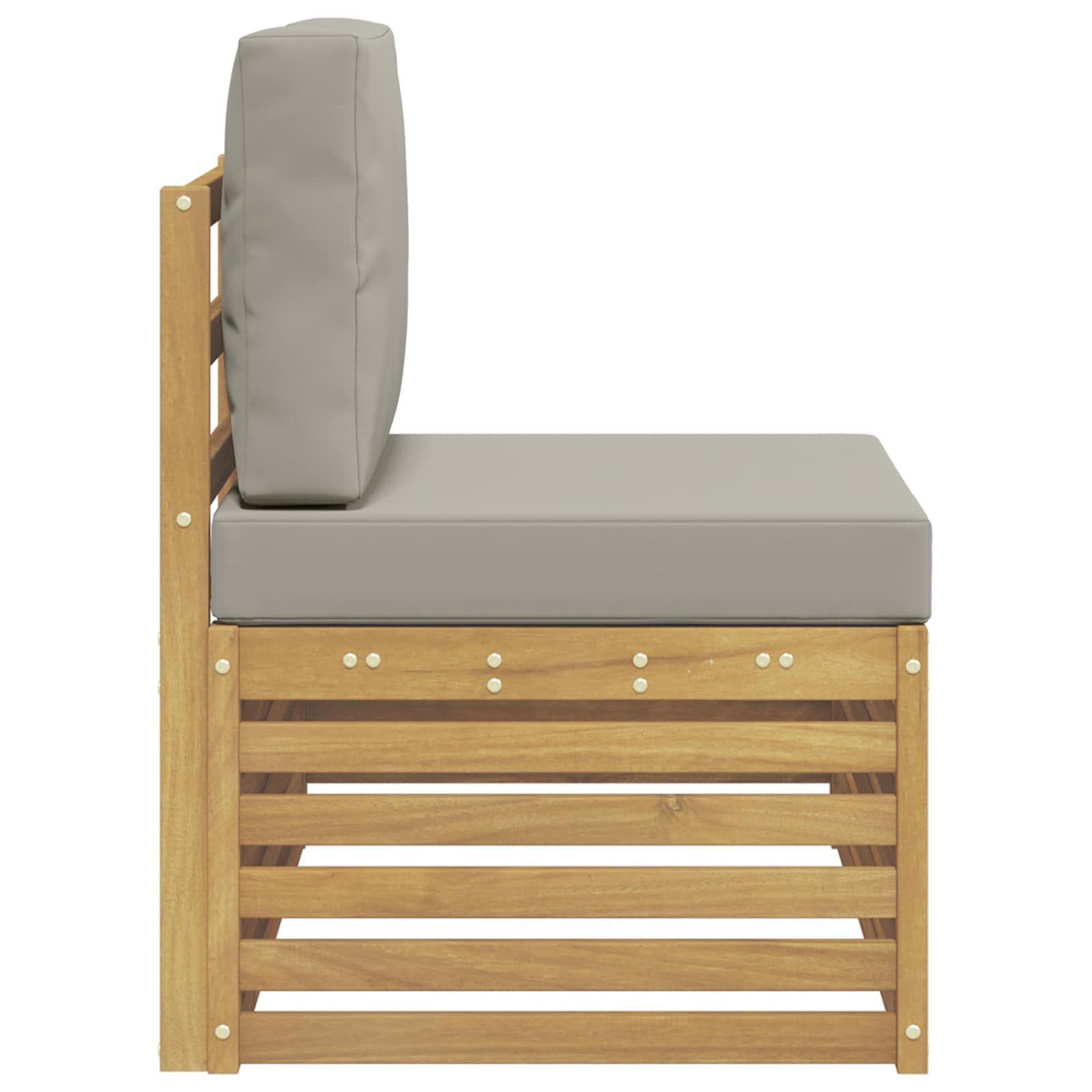 vidaXL Sofa końcowa na zewnątrz Lite Drewno Akacji Biały
