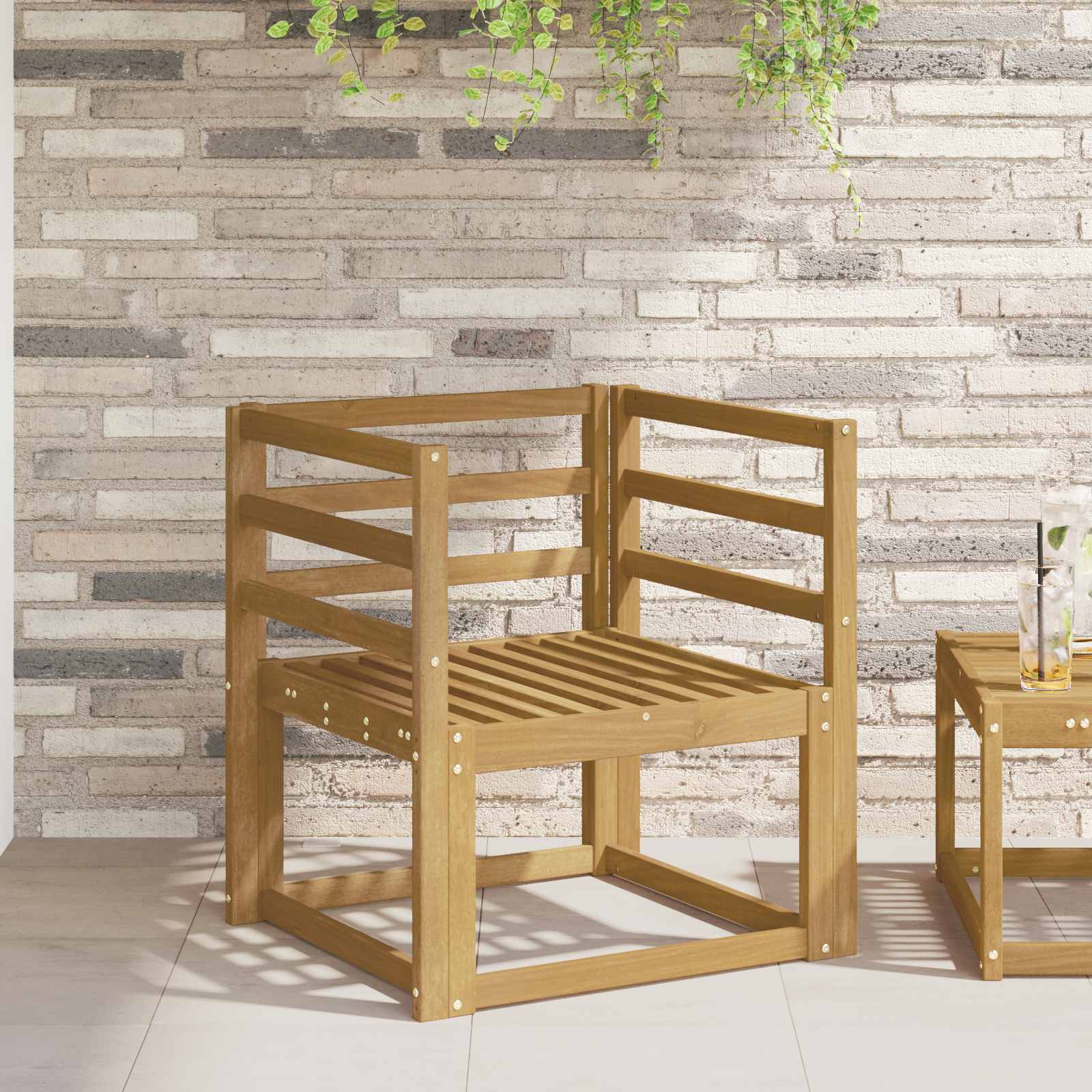 vidaXL Moduł podłokietników 2 pcs Biały 59 x 4 x 73 cm