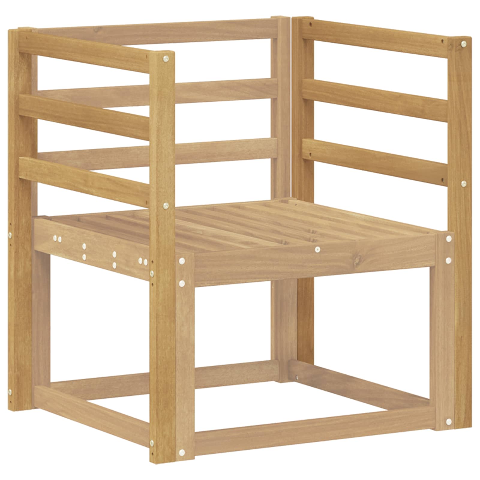 vidaXL Moduł podłokietników 2 pcs Biały 59 x 4 x 73 cm