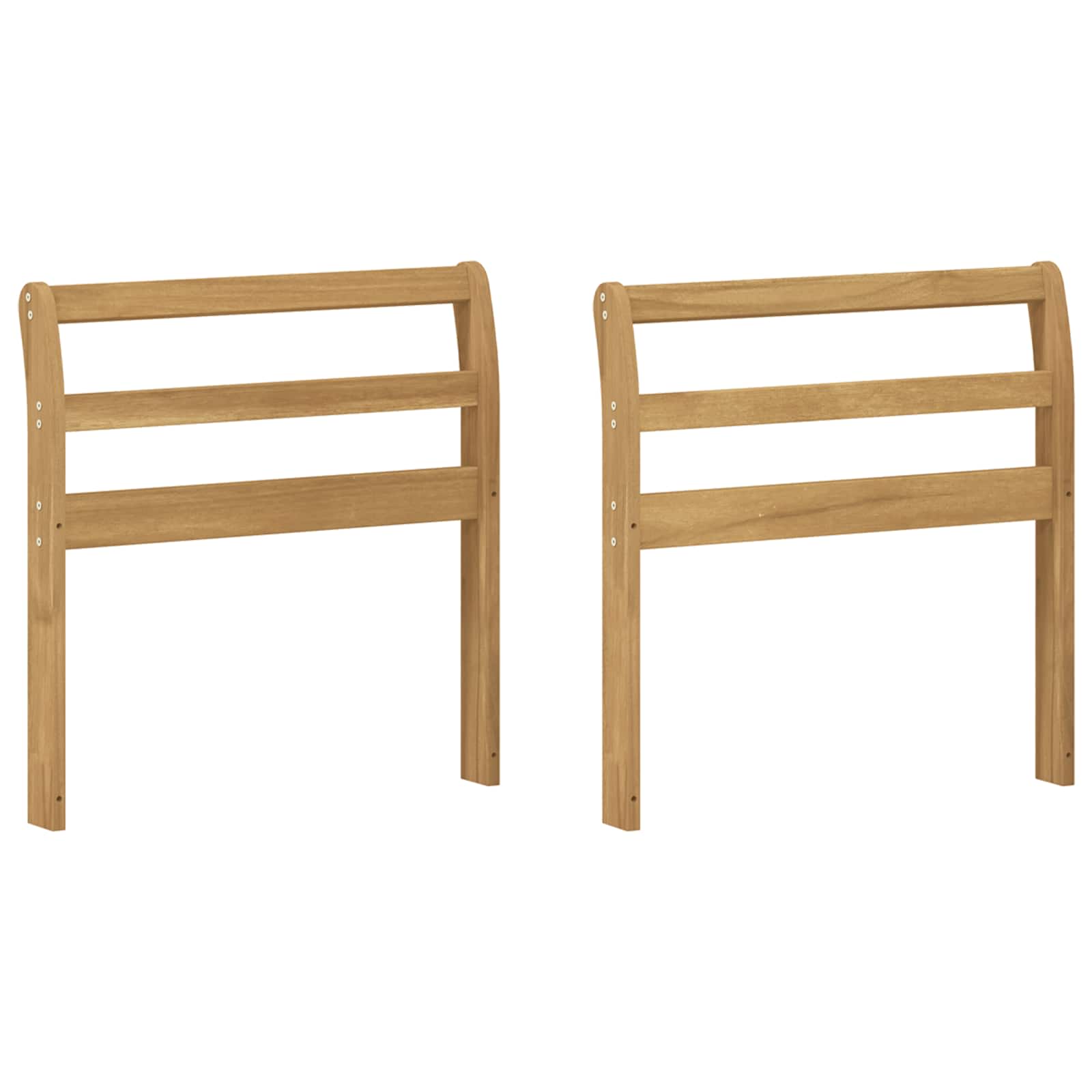 vidaXL Moduł podłokietników 2 pcs Biały 58,5 x 8,5 x 60 cm