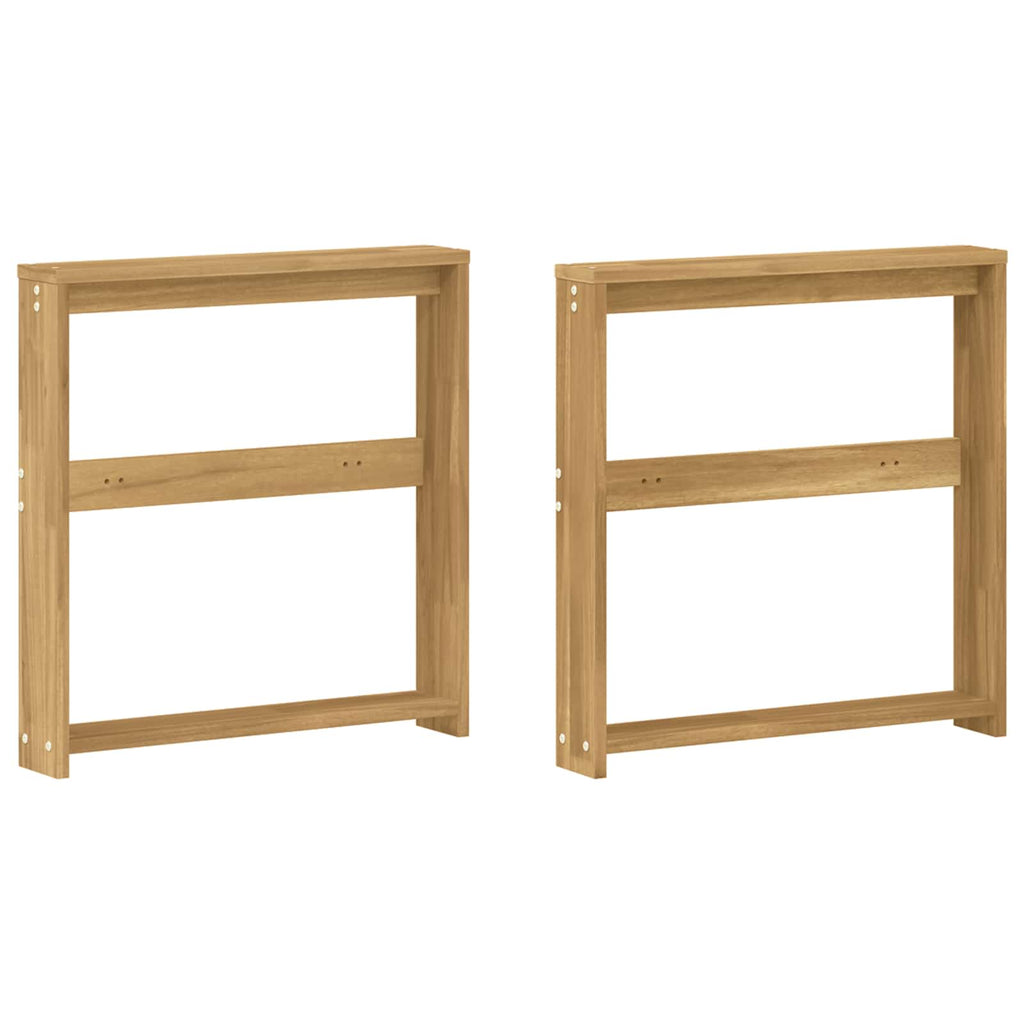 vidaXL Moduł podłokietników 2 pcs Biały 58,5 x 10 x 61 cm