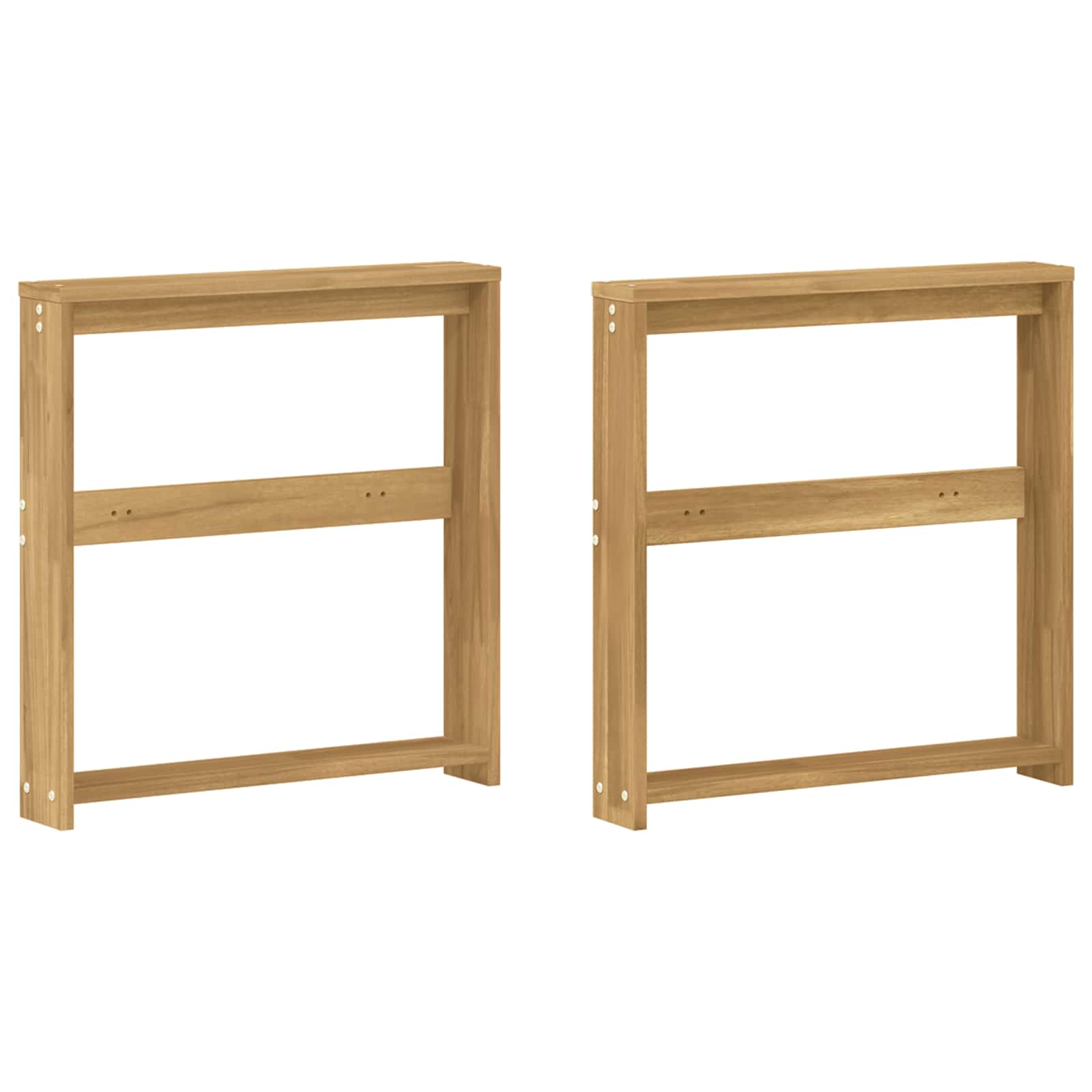 vidaXL Moduł podłokietników 2 pcs Biały 58,5 x 10 x 61 cm