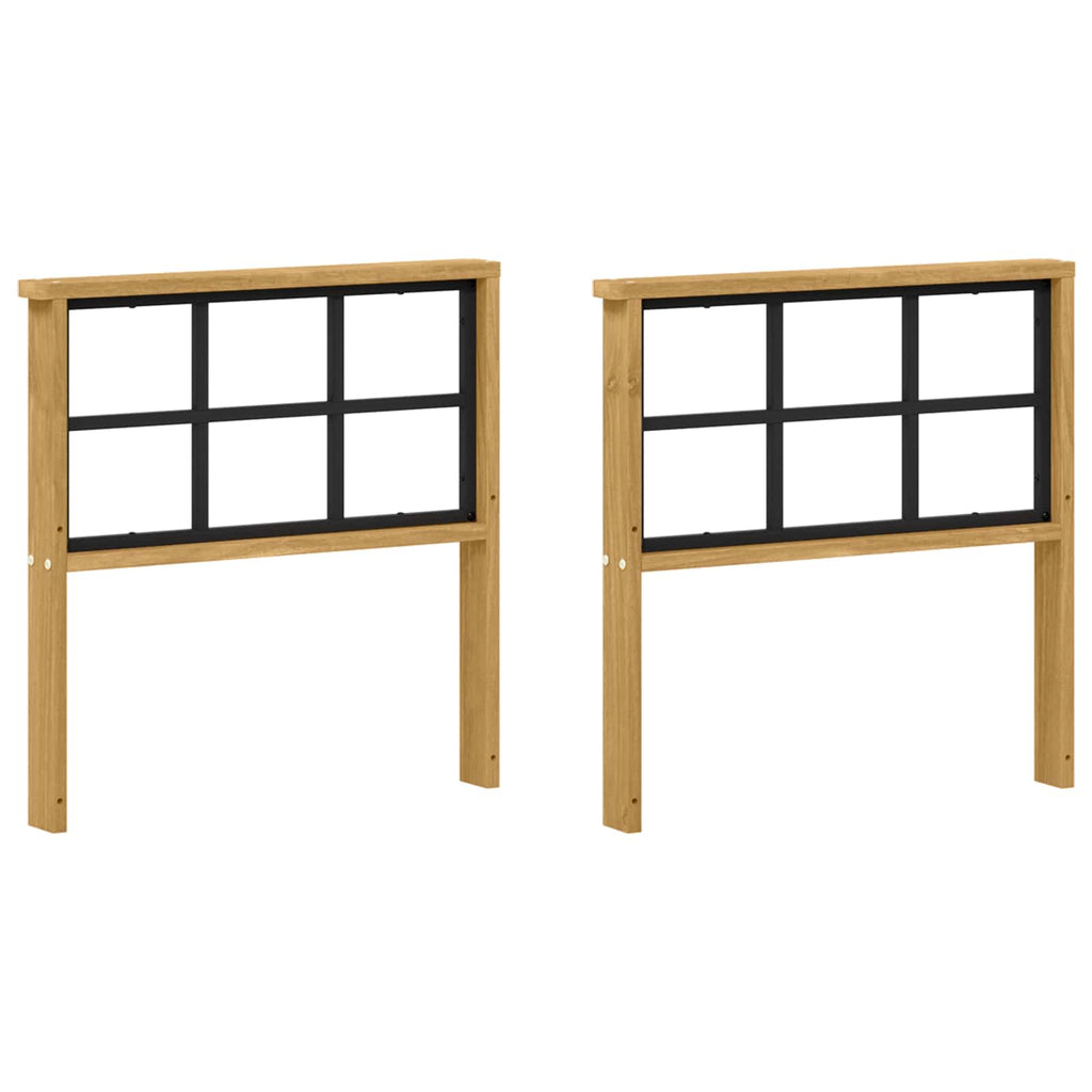vidaXL Moduł podłokietników 2 pcs Biały 60 x 6 x 61 cm
