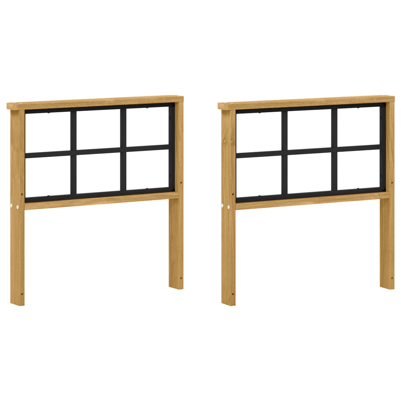 vidaXL Moduł podłokietników 2 pcs Biały 60 x 6 x 61 cm