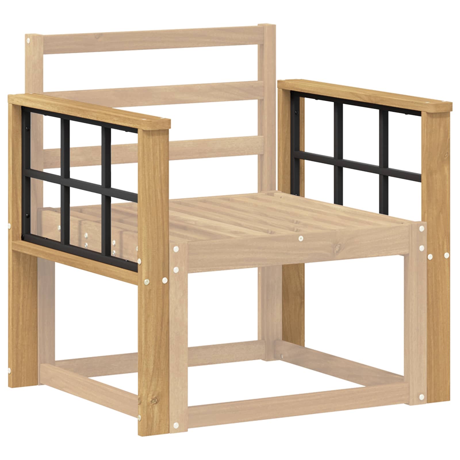 vidaXL Moduł podłokietników 2 pcs Biały 60 x 6 x 61 cm
