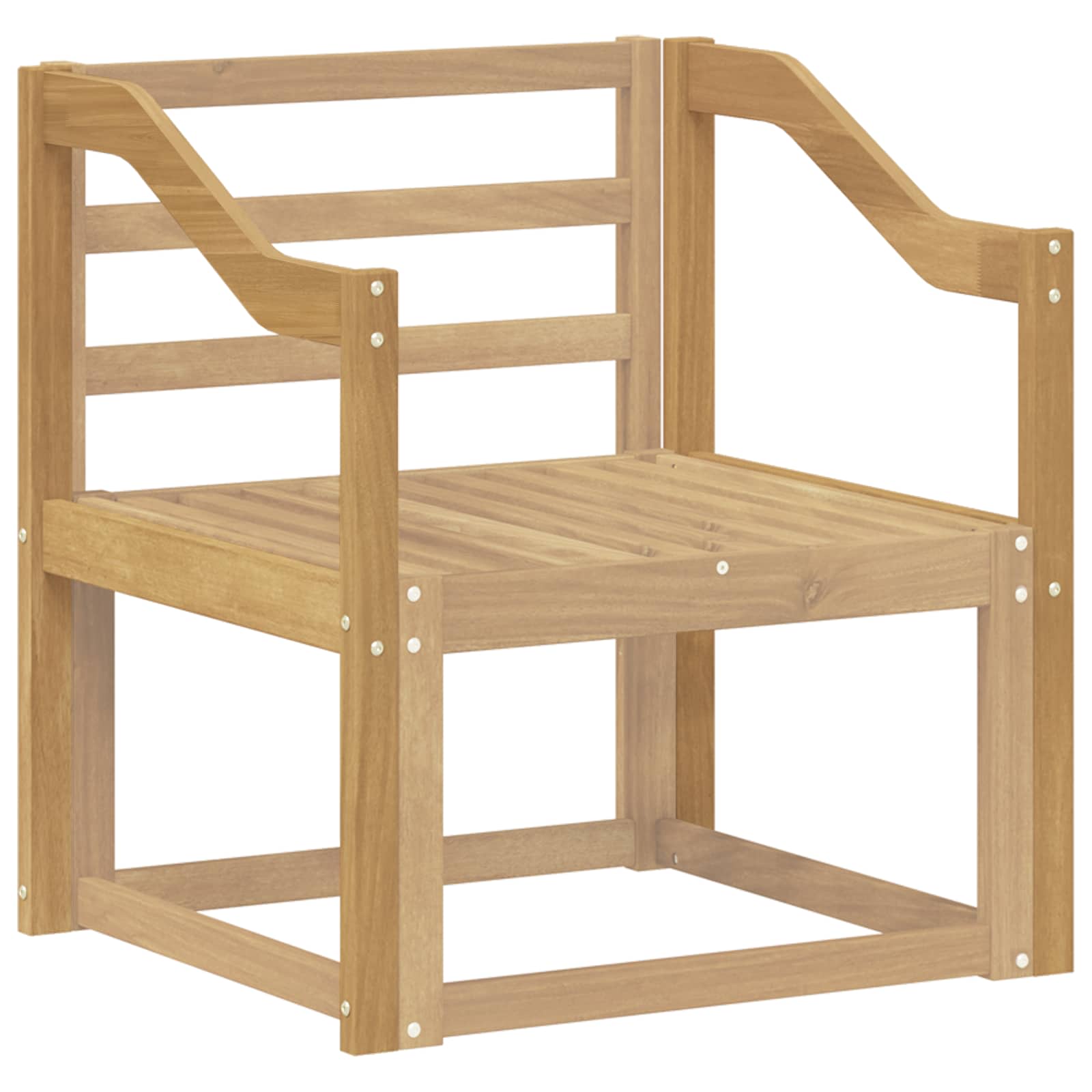 vidaXL Moduł podłokietników 2 pcs Biały 59 x 4 x 73 cm