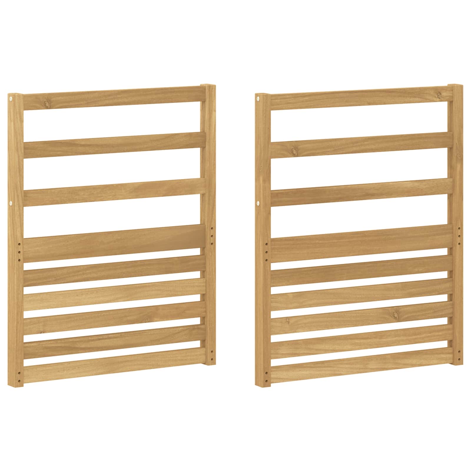 vidaXL Moduł podłokietników 2 pcs Biały 59 x 4 x 73 cm