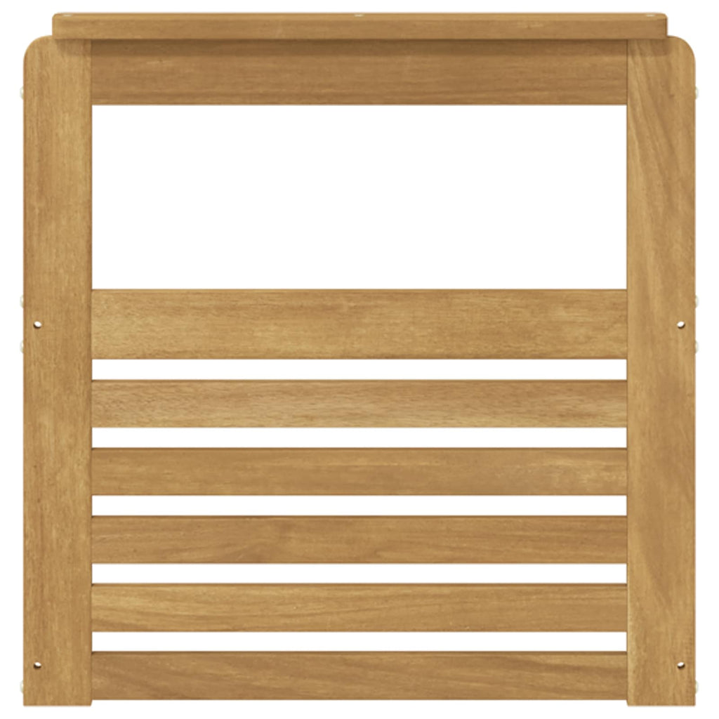 vidaXL Moduł podłokietników 2 pcs Biały 59 x 6 x 61 cm