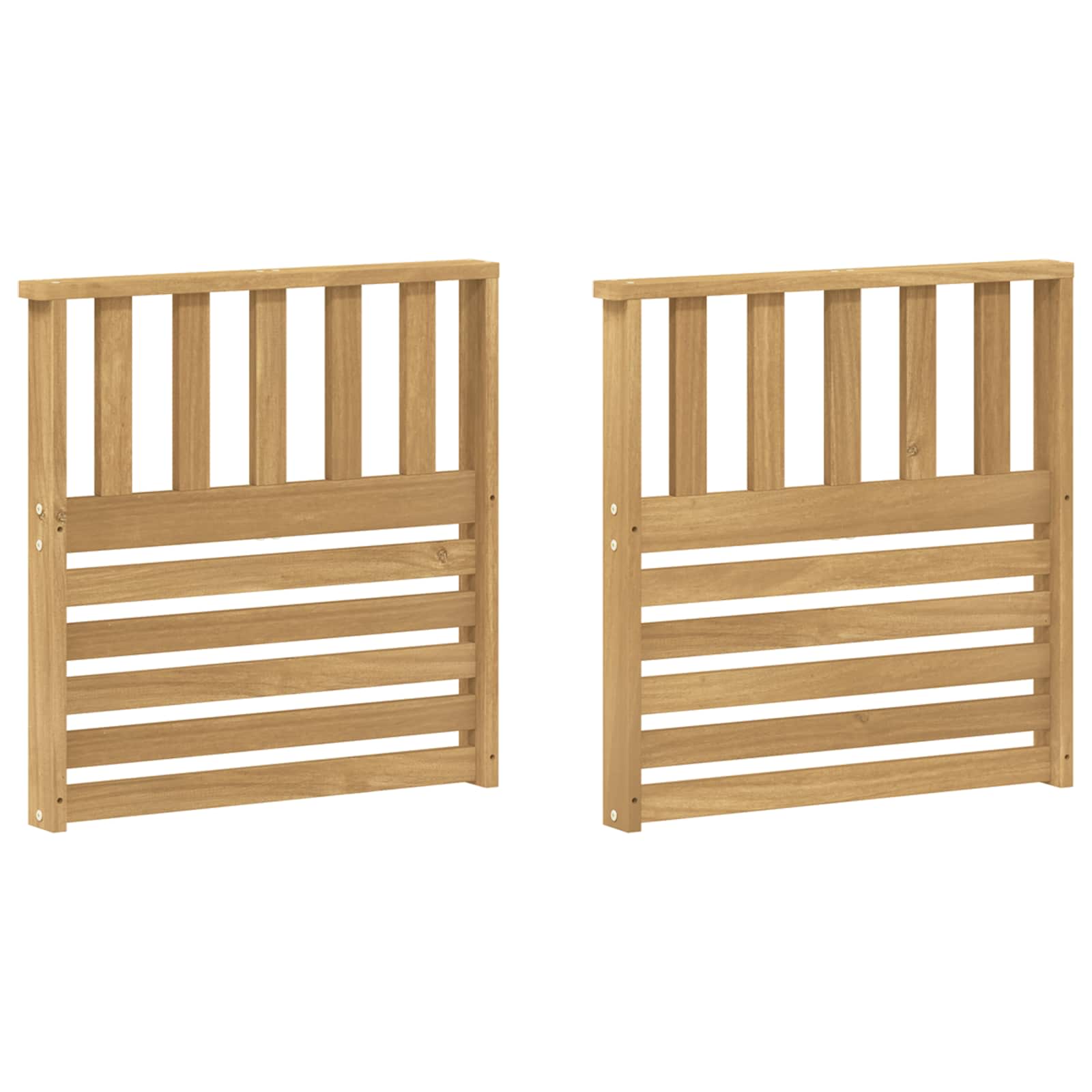 vidaXL Moduł podłokietników 2 pcs Biały 60 x 6 x 61 cm
