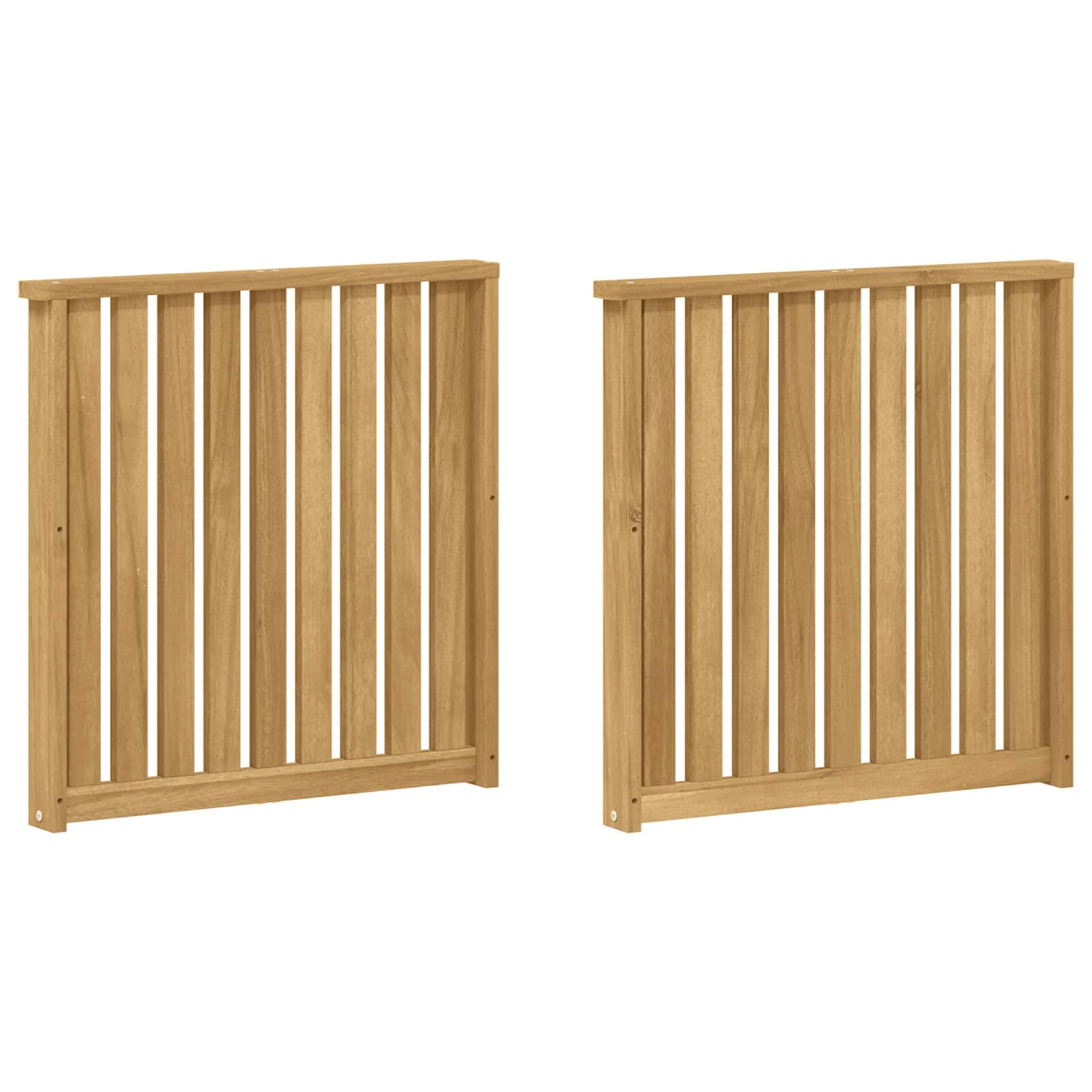 vidaXL Moduł podłokietników 2 pcs Biały 60 x 6 x 61 cm