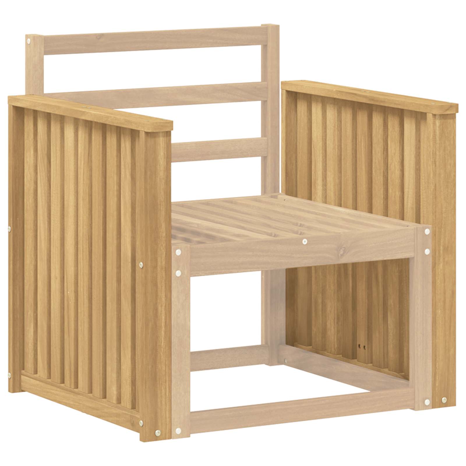 vidaXL Moduł podłokietników 2 pcs Biały 60 x 6 x 61 cm