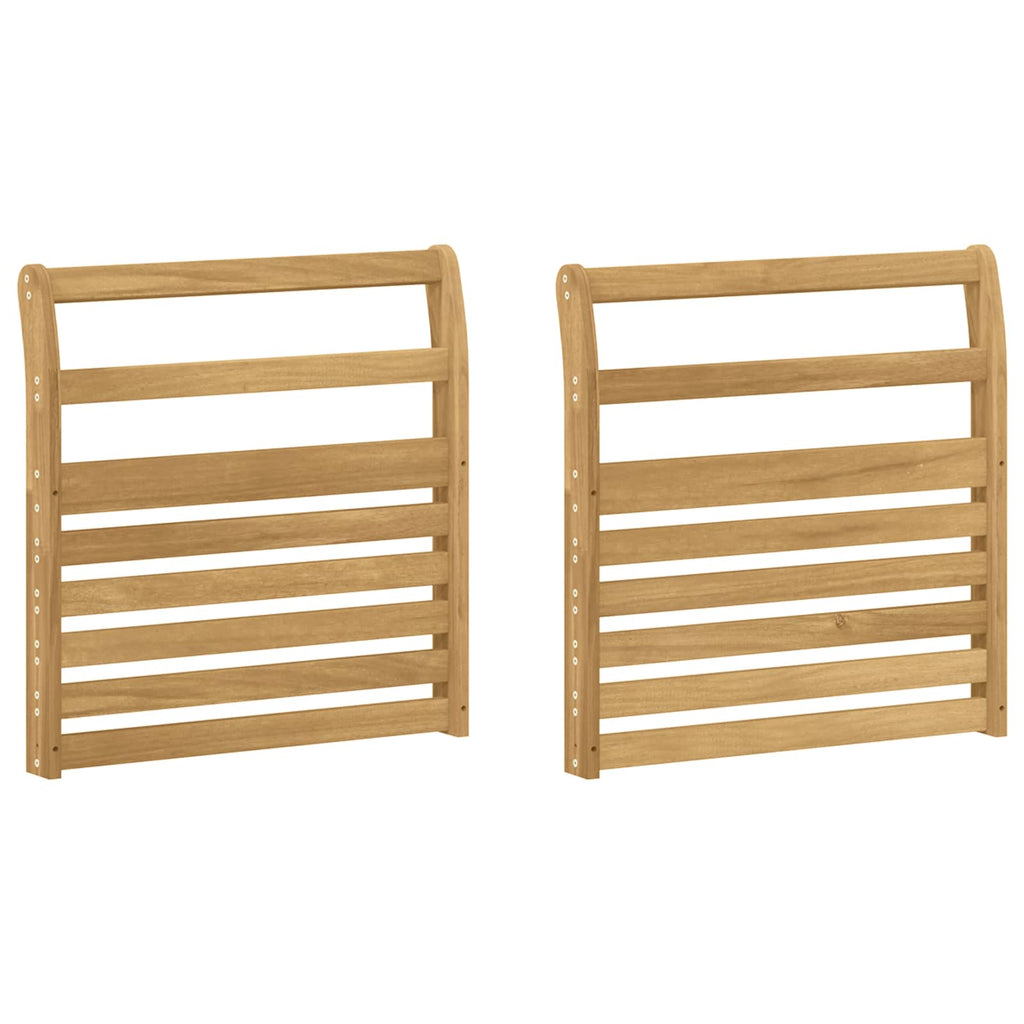 vidaXL Moduł podłokietników 2 pcs Biały 58,5 x 8 x 60 cm