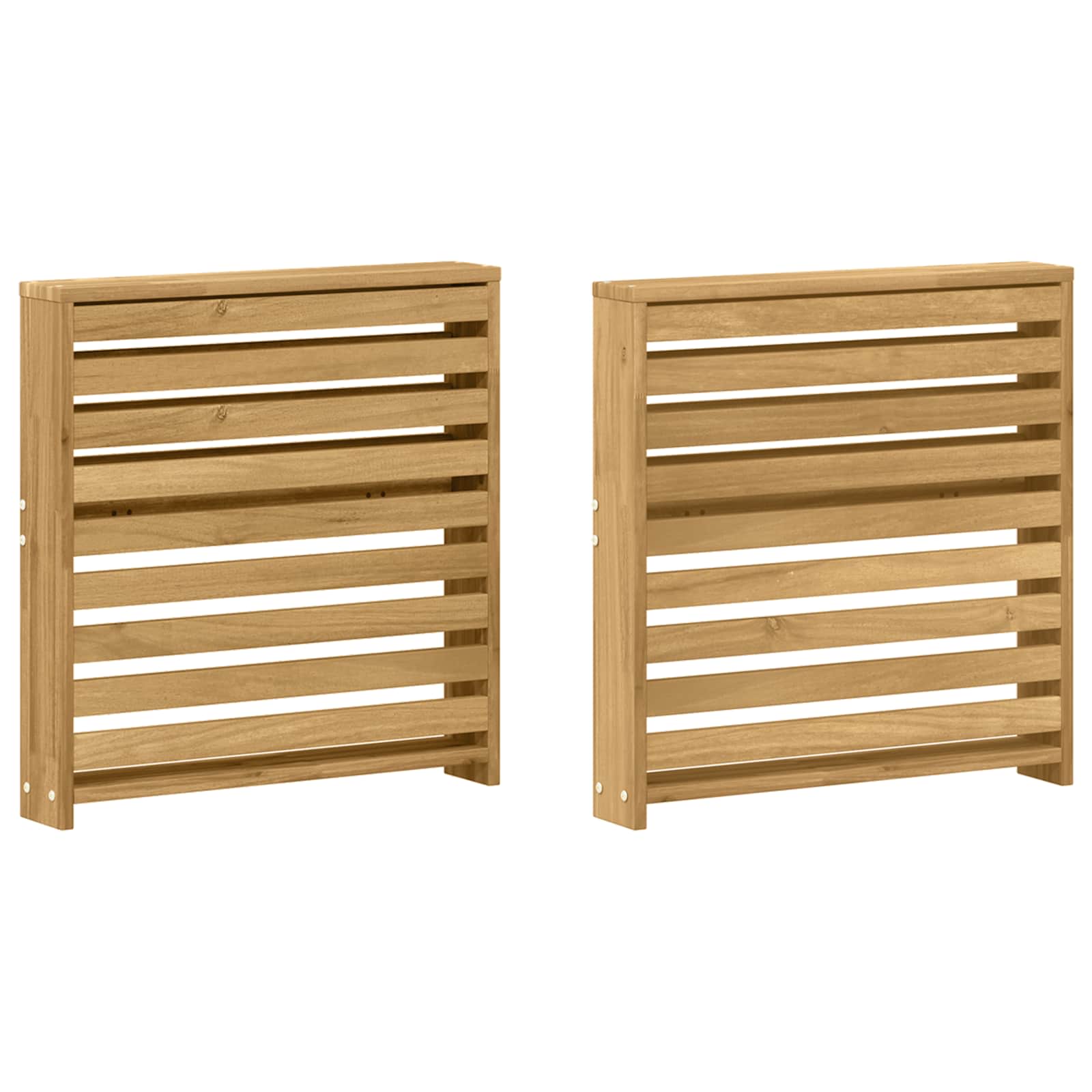 vidaXL Moduł podłokietników 2 pcs Biały 58,5 x 10 x 61 cm