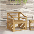 vidaXL Moduł podłokietników 2 pcs Biały 59 x 4 x 73 cm