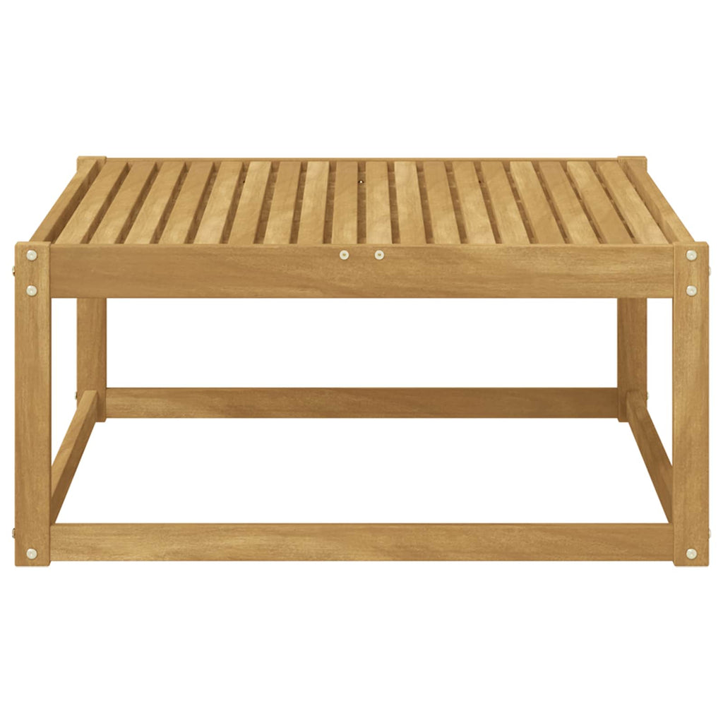vidaXL Pufa na zewnątrz Lite Drewno Akacji Biały 79 x 79 x 37 cm