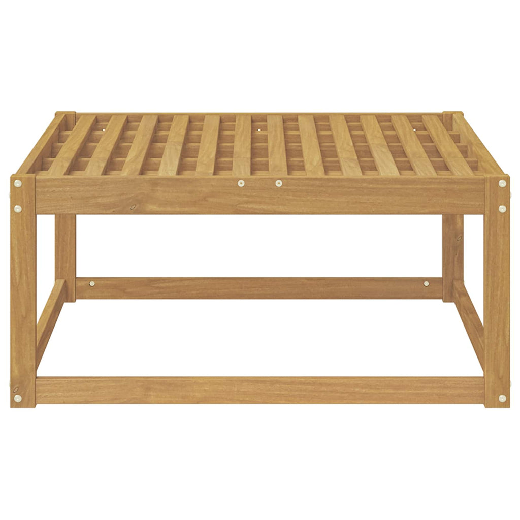 vidaXL Pufa na zewnątrz Lite Drewno Akacji Biały 79 x 79 x 37 cm