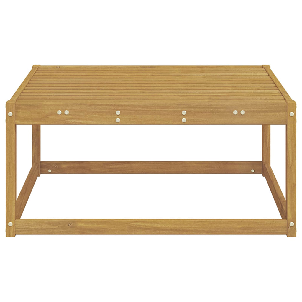 vidaXL Pufa na zewnątrz Lite Drewno Akacji Biały 79 x 79 x 37 cm