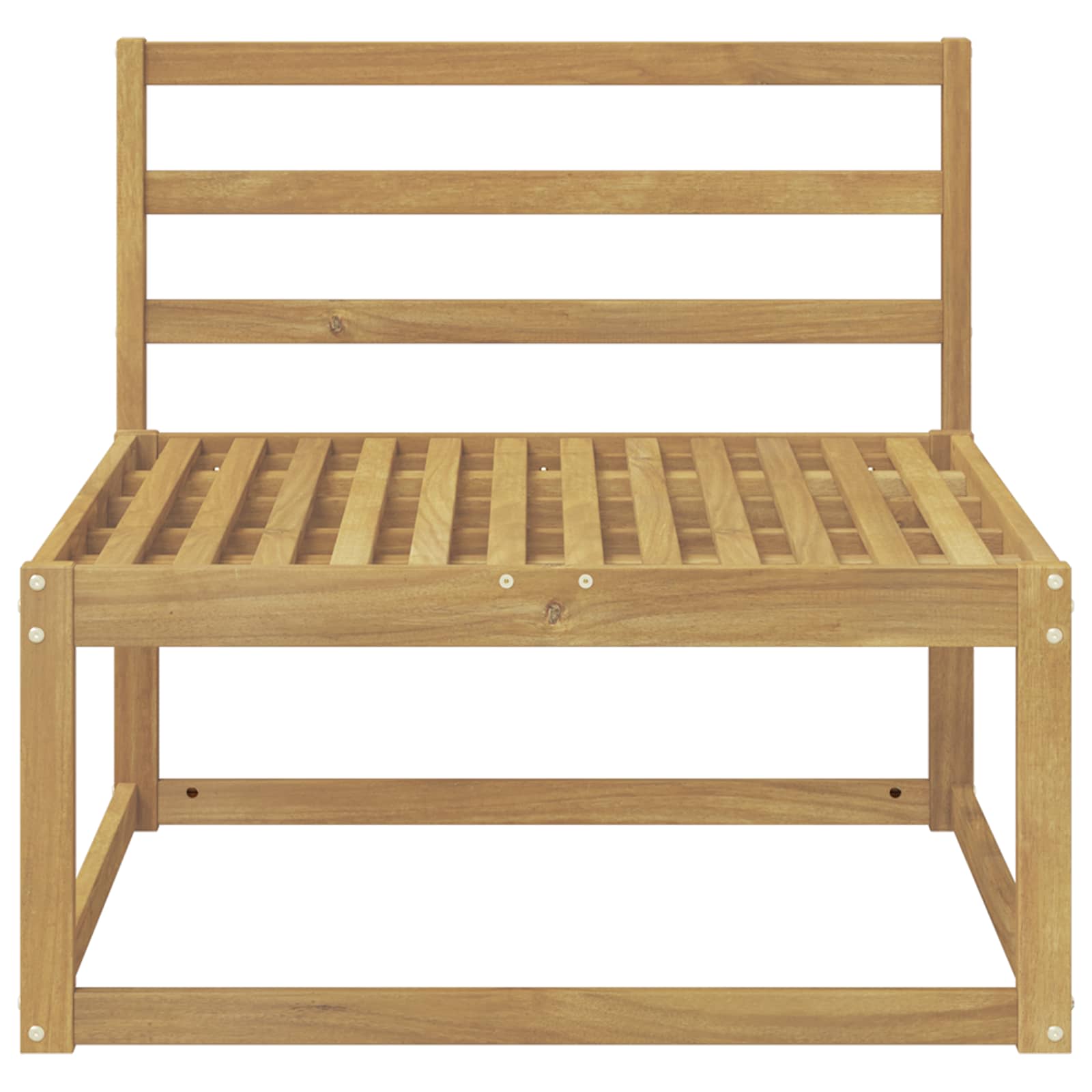vidaXL Środkowa sofa ogrodowa Biały 79 x 83 x 73 cm