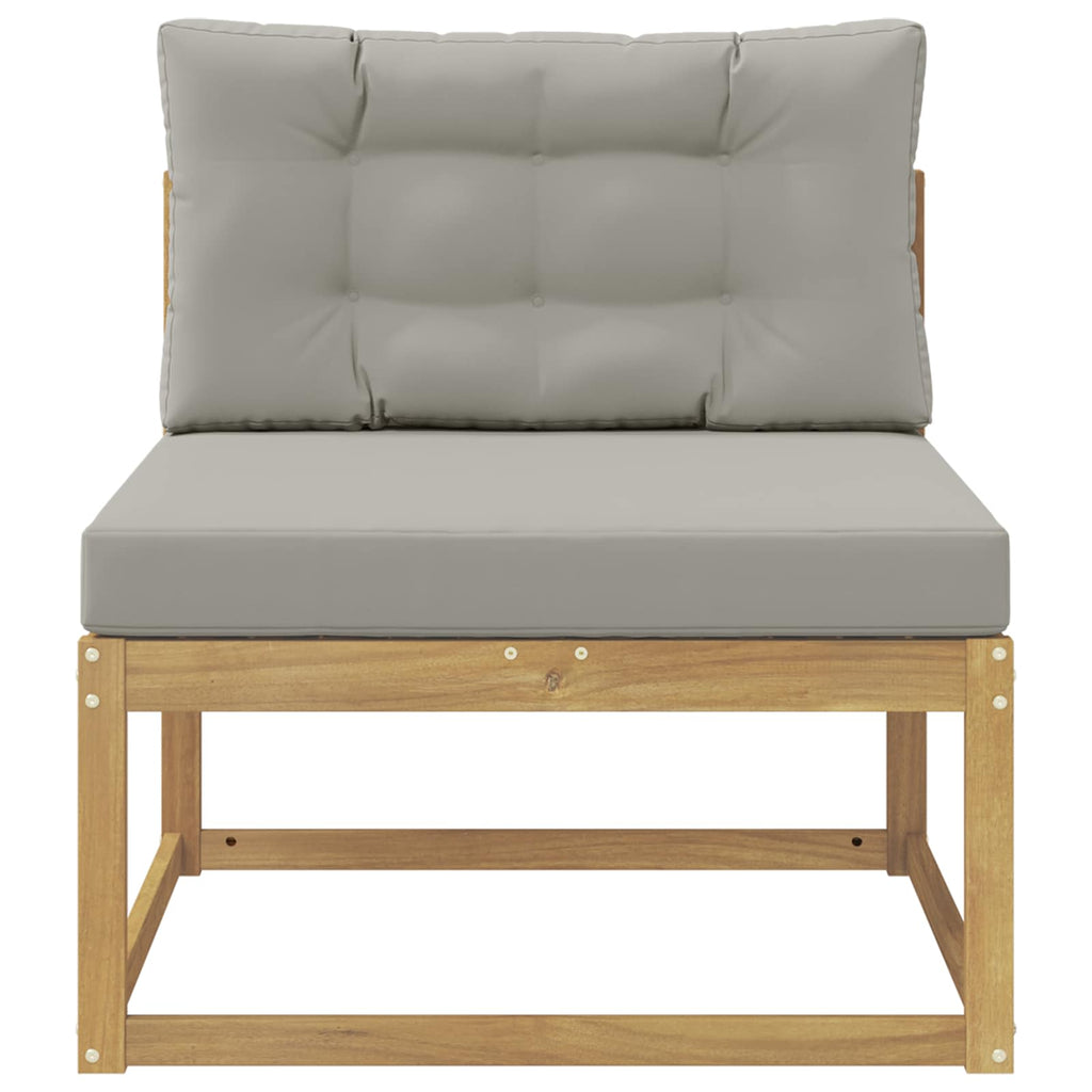 vidaXL Środkowa sofa ogrodowa Poliester Biały