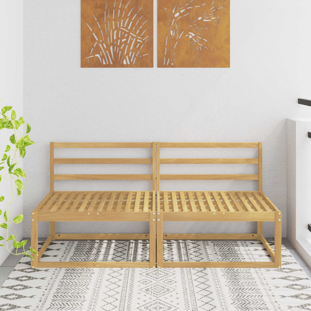 vidaXL Środkowa sofa ogrodowa Biały 158 x 83 x 73 cm