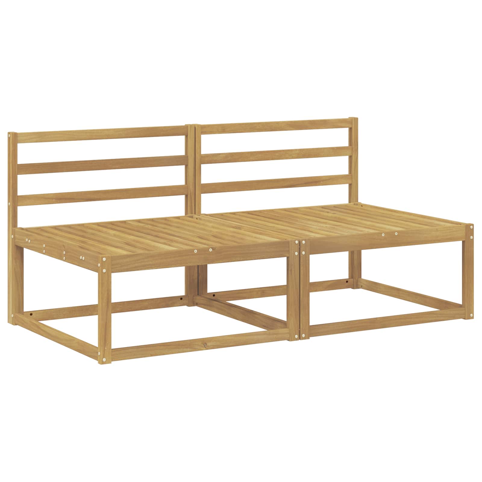 vidaXL Środkowa sofa ogrodowa Biały 158 x 83 x 73 cm