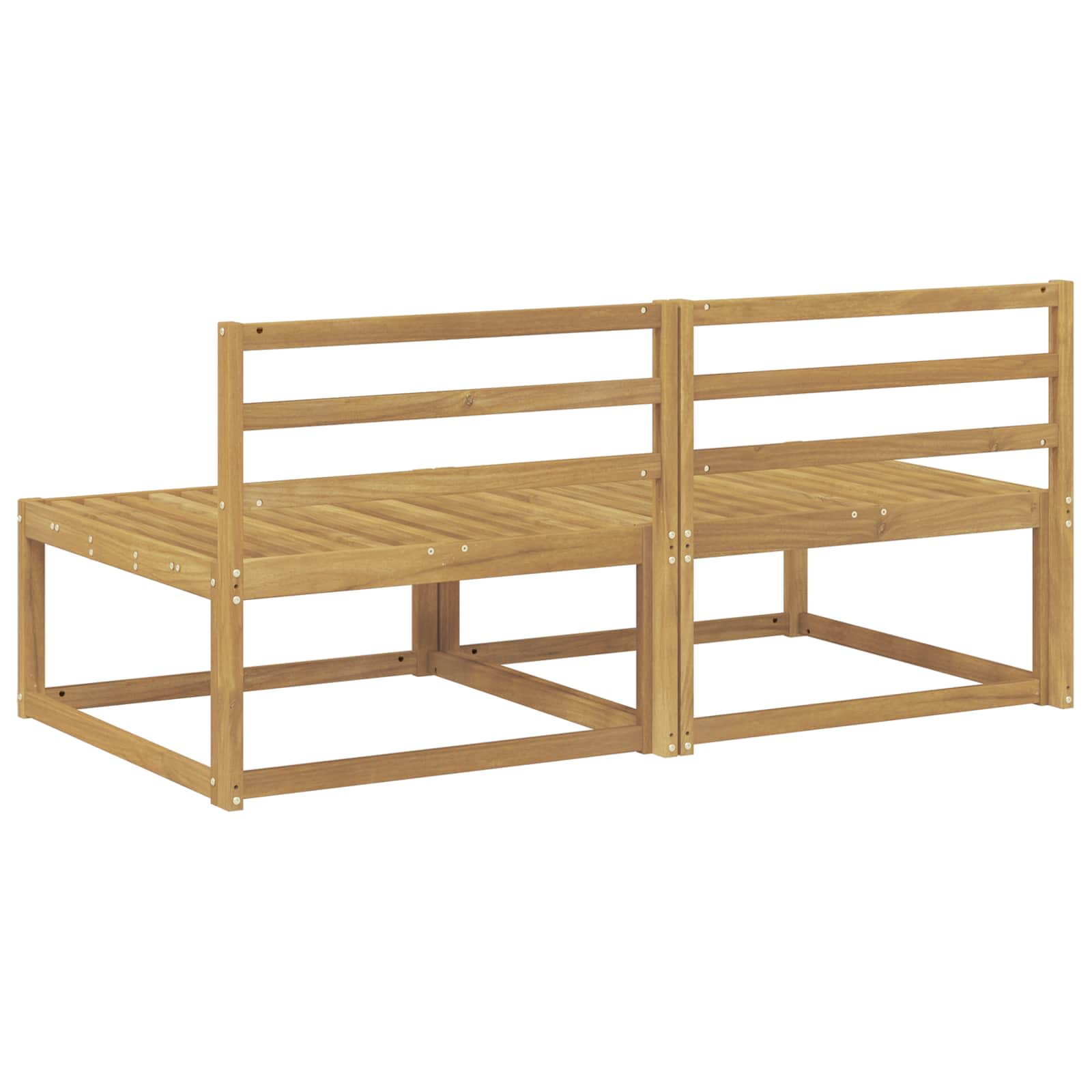 vidaXL Środkowa sofa ogrodowa Biały 158 x 83 x 73 cm