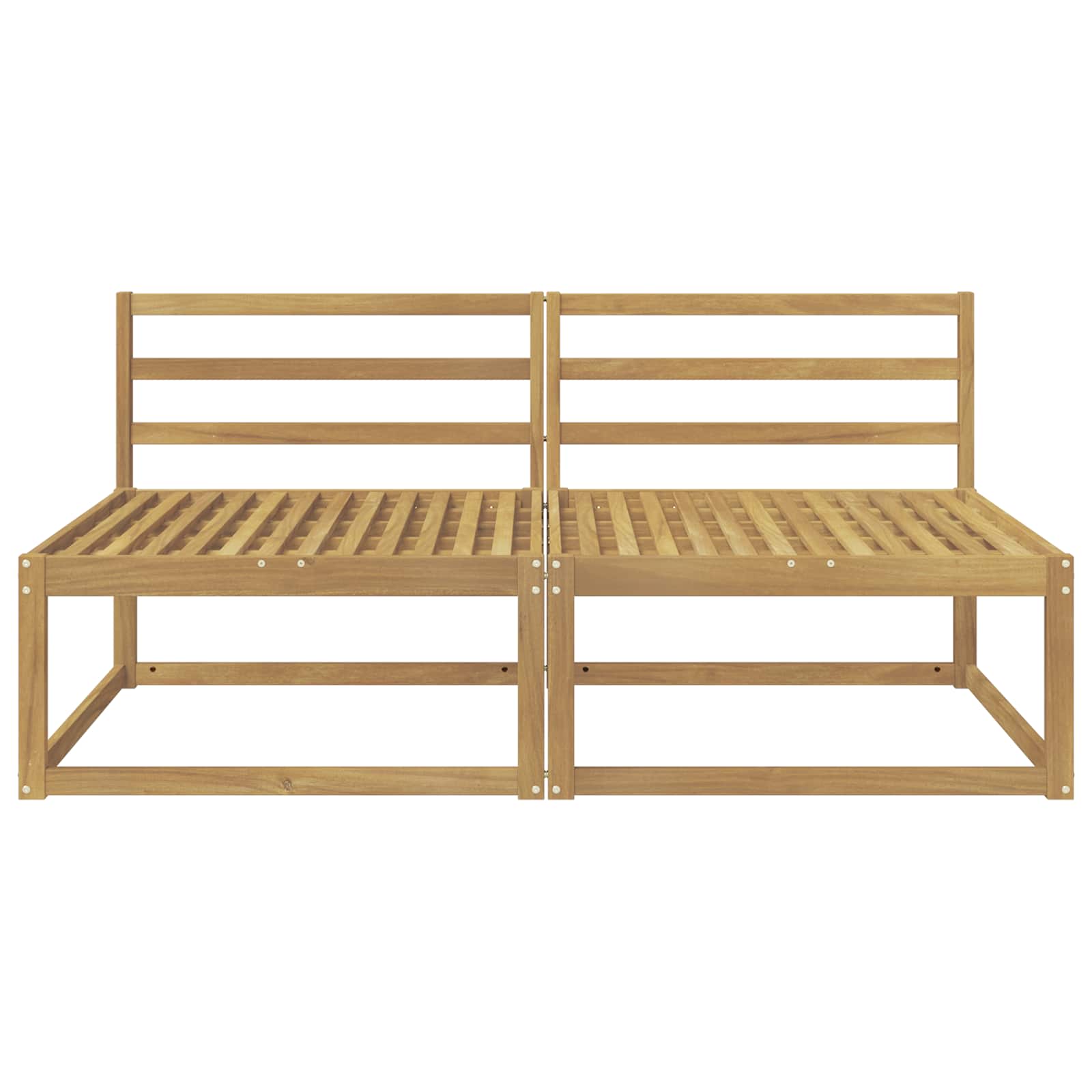 vidaXL Środkowa sofa ogrodowa Biały 158 x 83 x 73 cm