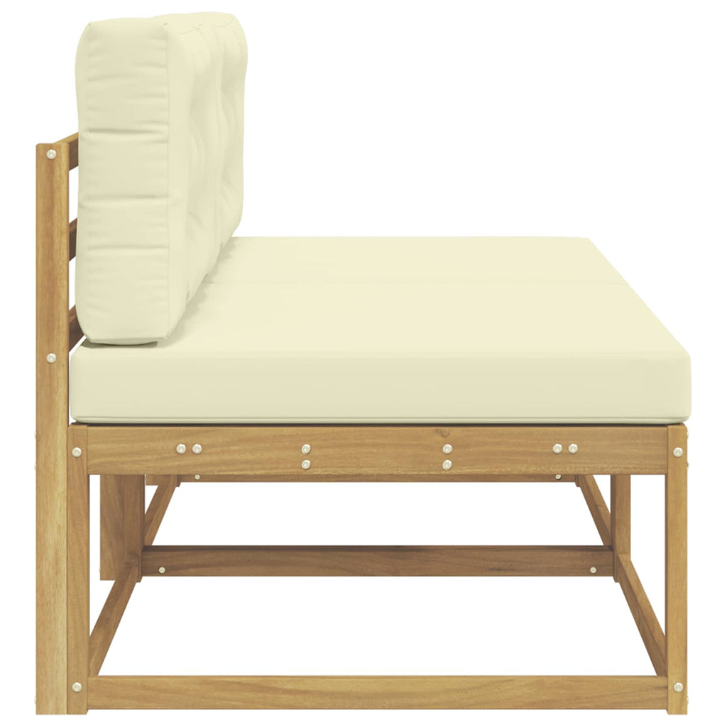 vidaXL 2 Sztuka Środkowa sofa ogrodowa Poliester Biały